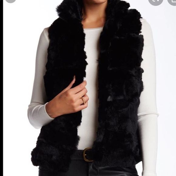 Dolce Cabo Genuine Rex rabbit fur vest size L